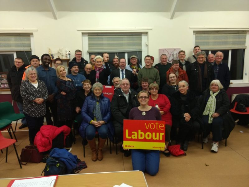 Morecambe and Lunesdale CLP Members with Lizzi Collinge
